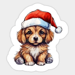 Christmas Dog Sticker